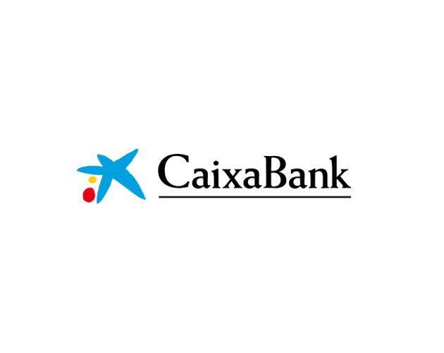 Logo de CaixaBank, proveedor financiero en Las Palmas especializado en hostelería y turismo.
